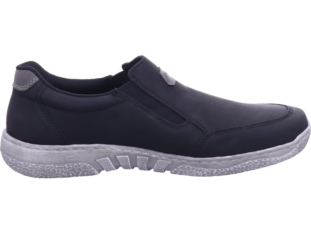 Rieker Herren Slipper Fsk Herren Halbschuhe in schwarz