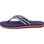 Tommy Hilfiger Dámské pantofle Th Webbing Summer Sandal v modré barvě