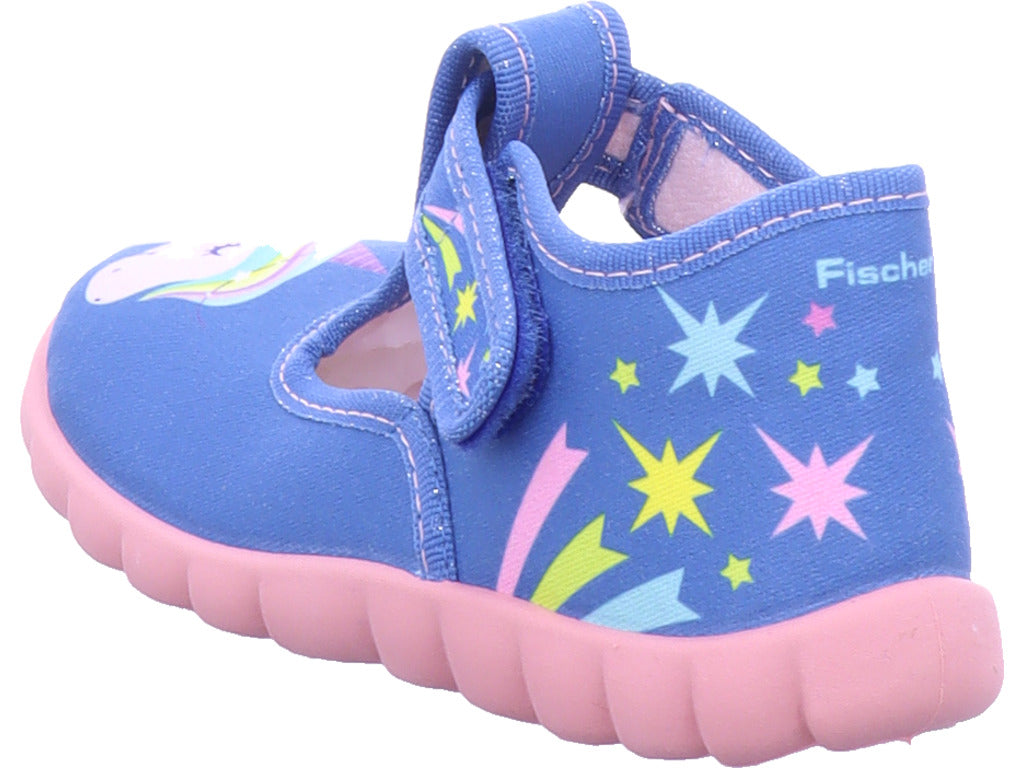 Fischer Girls' Slipper in blue