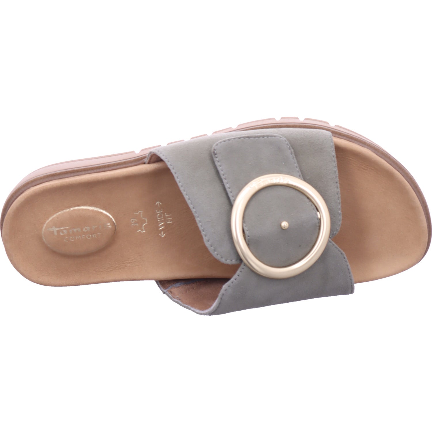 Tamaris Comfort Dámské pantofle zelené
