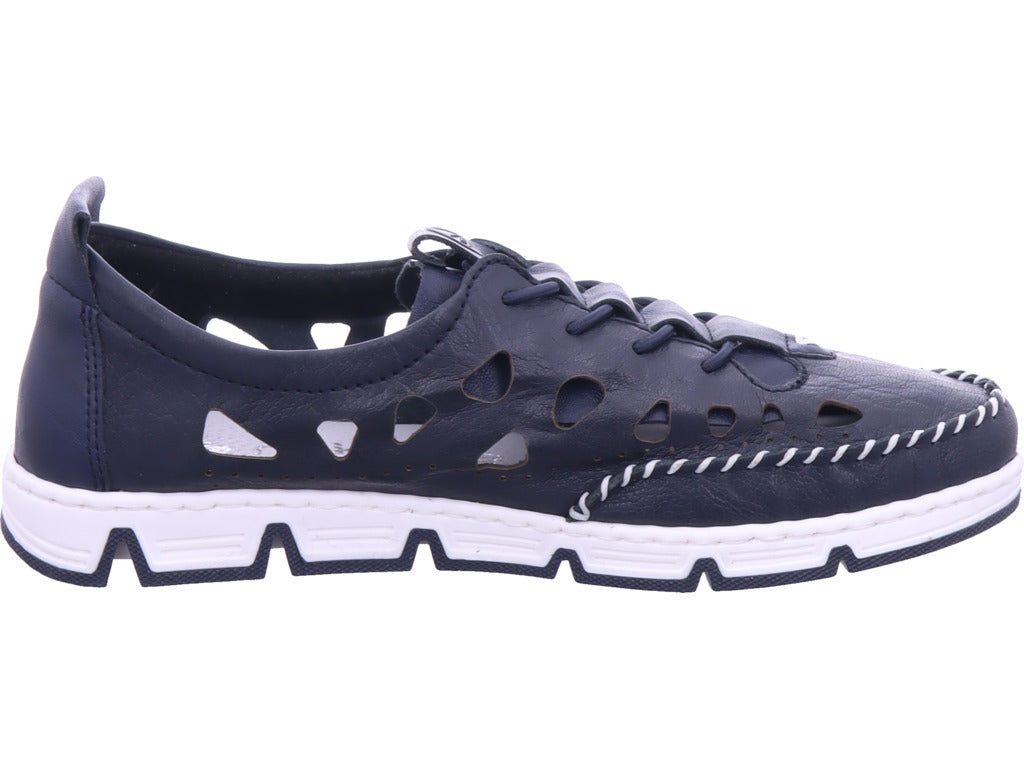 Rieker Damen Slipper  in blau