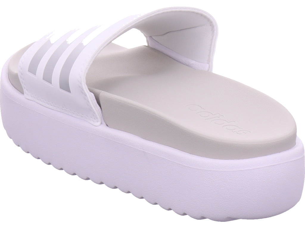 Adidas Damen Badeschuh Adidas Adilette Platform in weiß