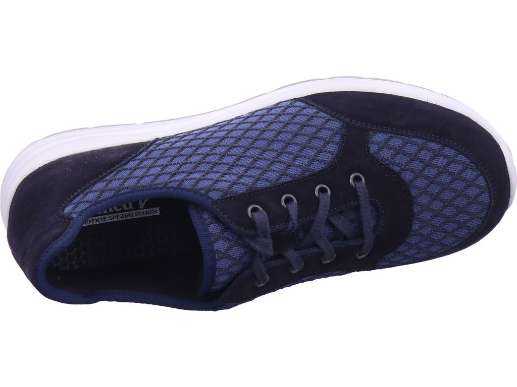 Varomed Men's Low Shoe Autin Lace-Up Shoe Width K in Blue