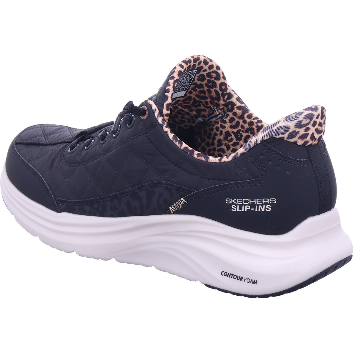 SKECHERS Damen Sneaker Contour Foam Leopard Dream in schwarz