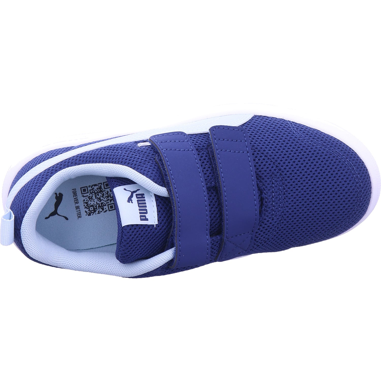 Puma chlapecká sportovní obuv Courtflex V3 Mesh Ps v modré barvě