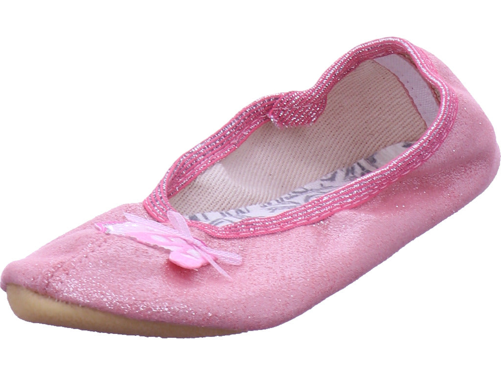 Beck Gymnas Mädchen Turnschuh Schläppchen in rot