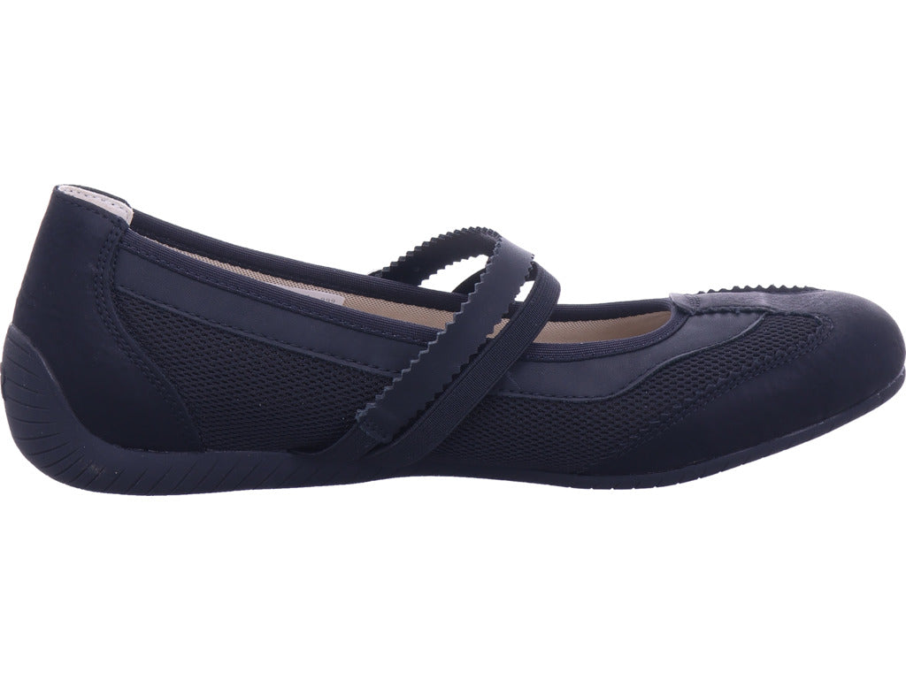 Rieker Damen Ballerina  in schwarz