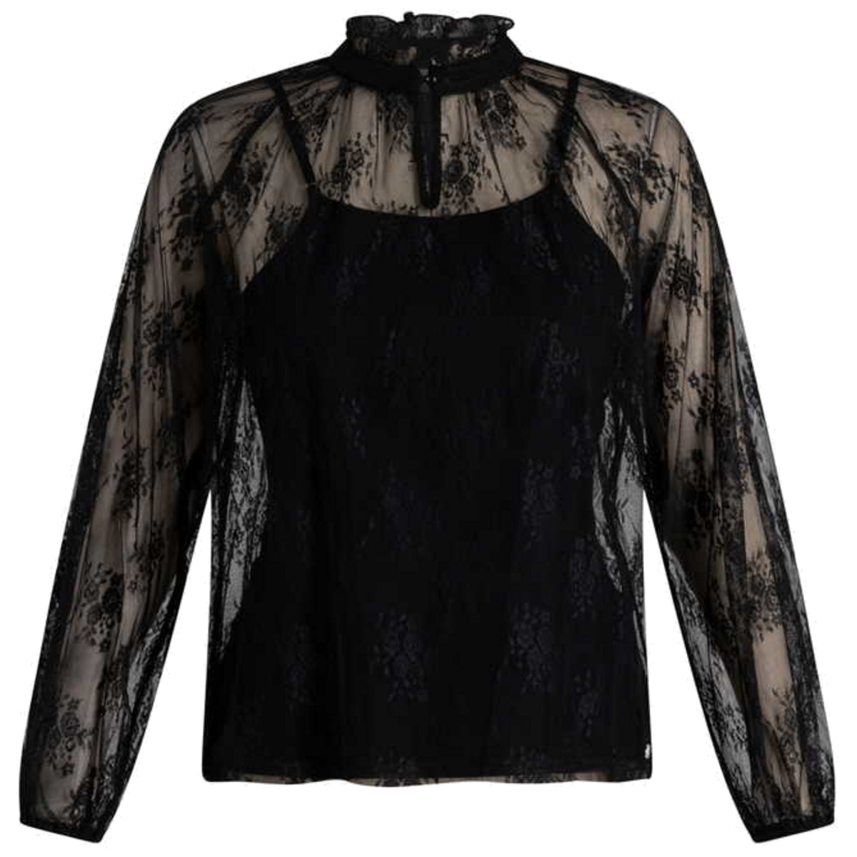 Ivy Beau Damen Bluse Melike in schwarz