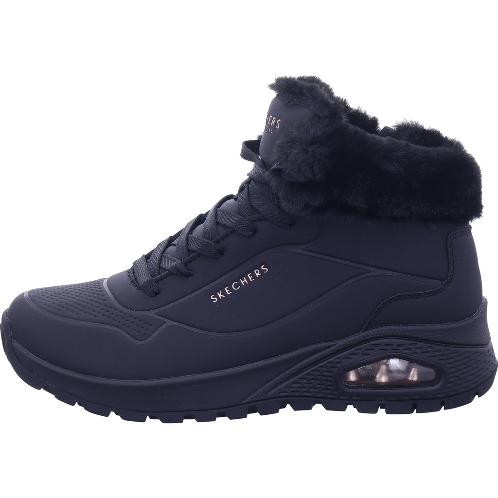 SKECHERS Damen Stiefelette Uno Rugged in schwarz