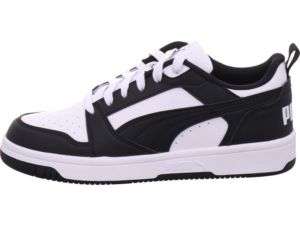Puma Jungen Halbschuh Rebouns V6 Lo Jr in schwarz