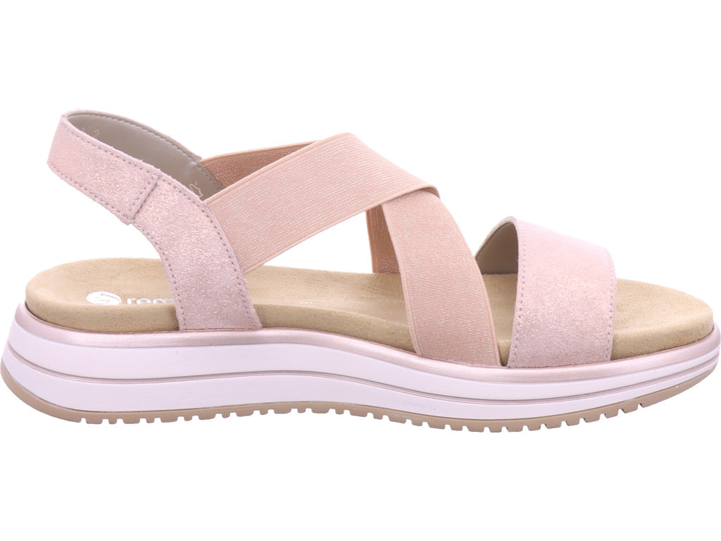 Remonte Damen Sandalette Remonte Sandale in rose