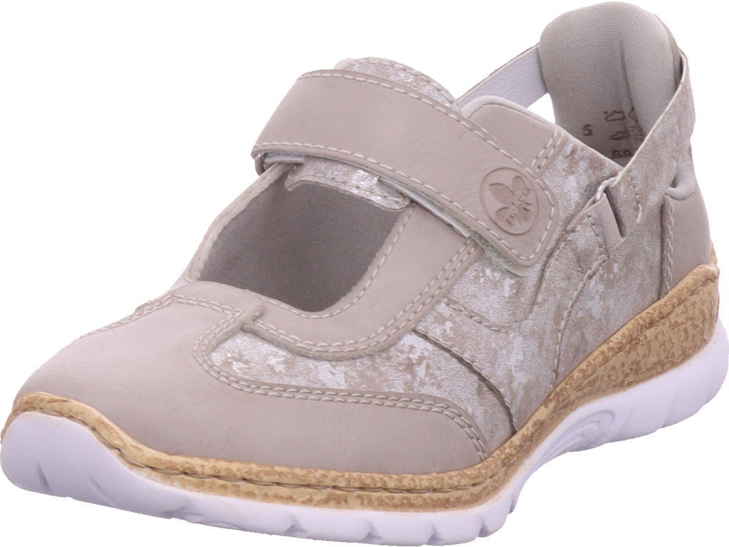 Rieker Women's Slipper Fsk Women's Slip-On Shoes in grey