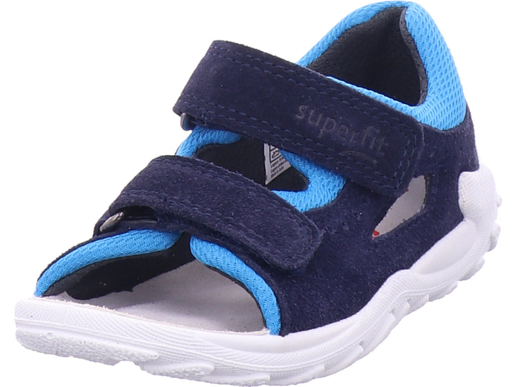 Superfit Jungen  Sandale Leder \ Flow in blau