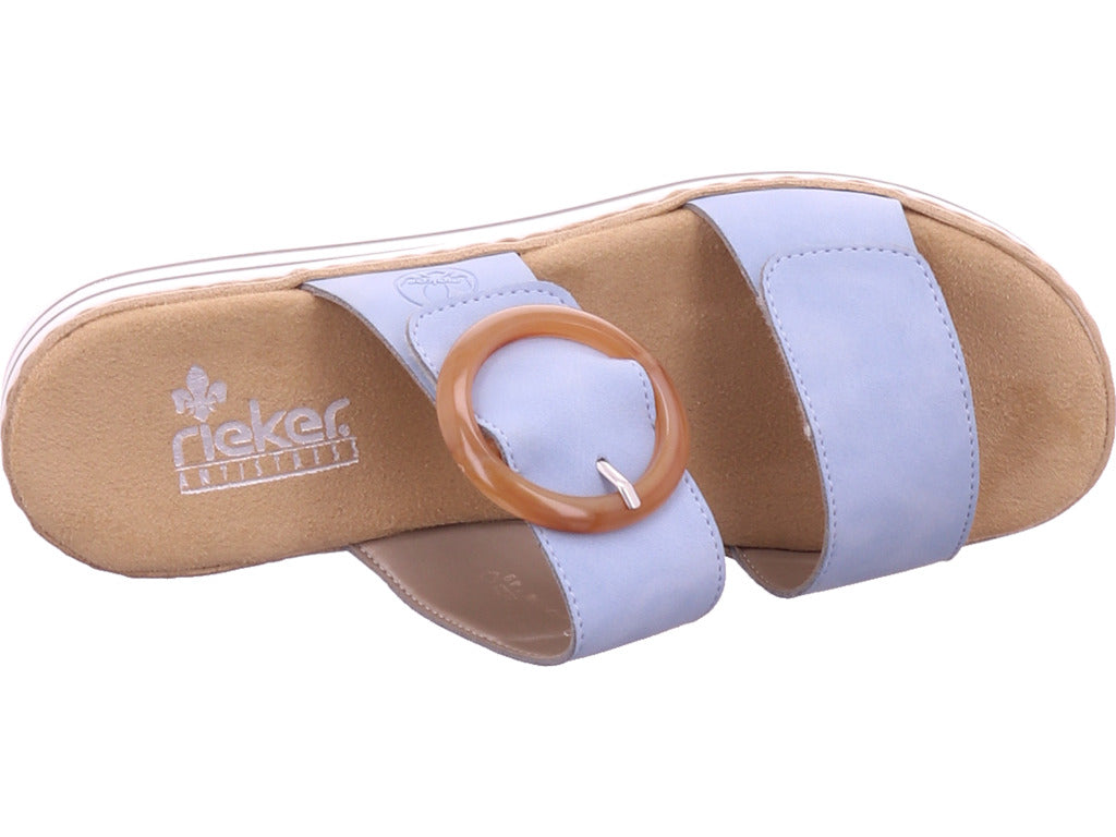 Dámské pantofle Rieker, modré