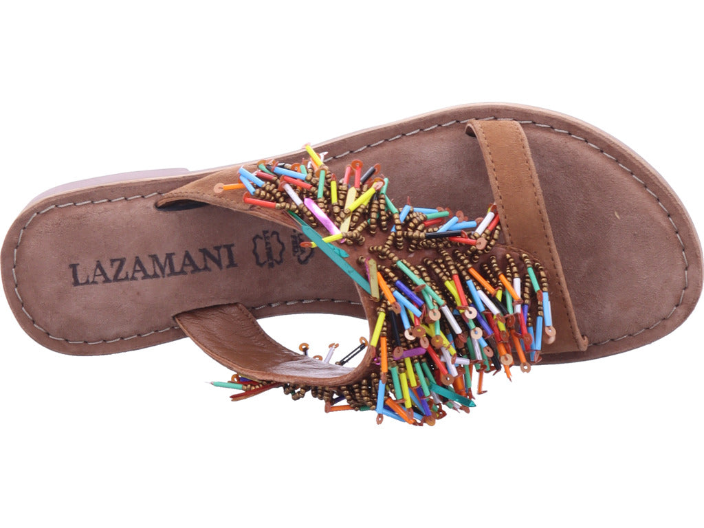 Lazamani Damen Pantolette  in braun