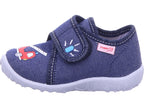 Superfit Boys' Slipper Textile Spotty in blue