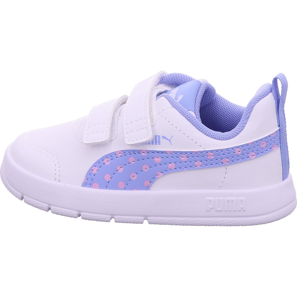 Puma Mädchen Halbschuh Courtflex V3 Dotty V Inf in weiß