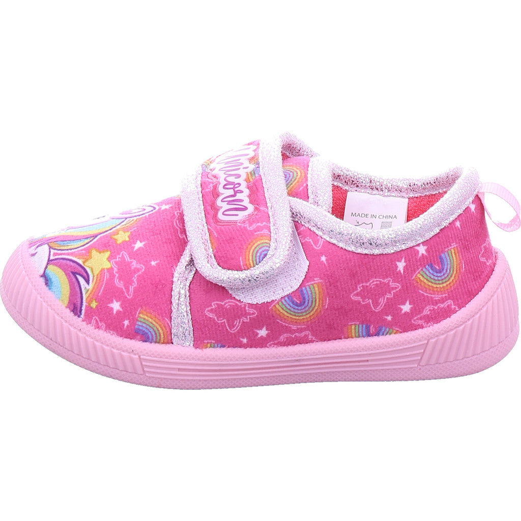 Silver Int Disney Women's Unicorn Slippers in Pink