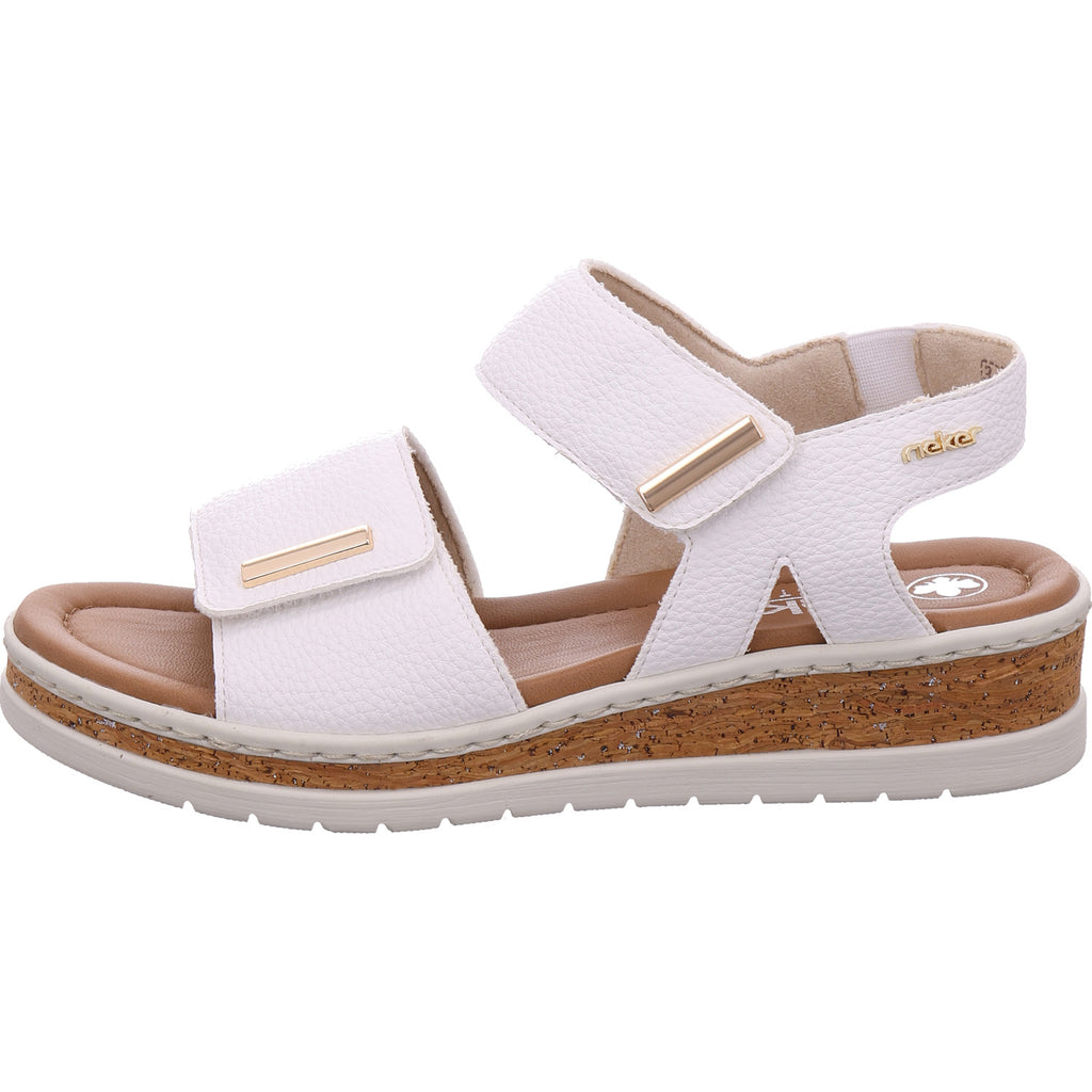 Rieker Women's Sandal in white