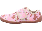 Affenzahn Mädchen Barfußschuhe Hausschuh Baumwolle Movy Reh in rose