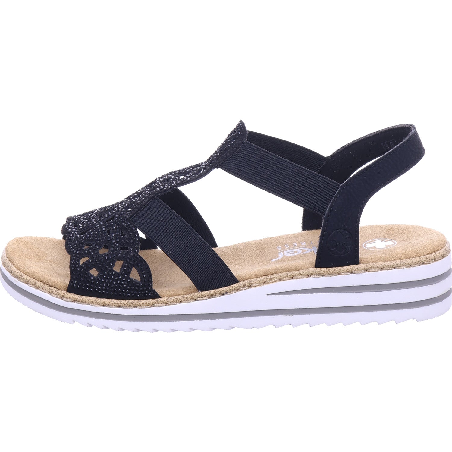 Rieker Women's Sandal in black