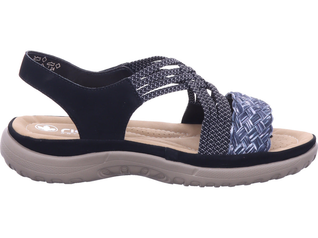 Rieker Damen  Fsk Damen Sandalen in schwarz