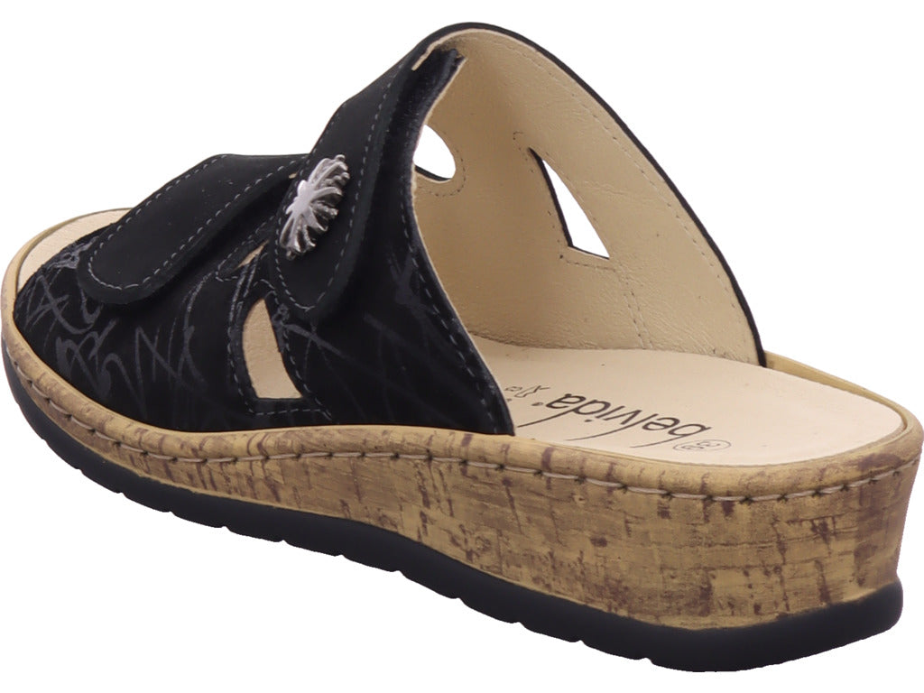 Portina Damen Pantolette  in schwarz