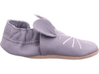 Beck Girls' Slippers "Mäuschen" in Grey