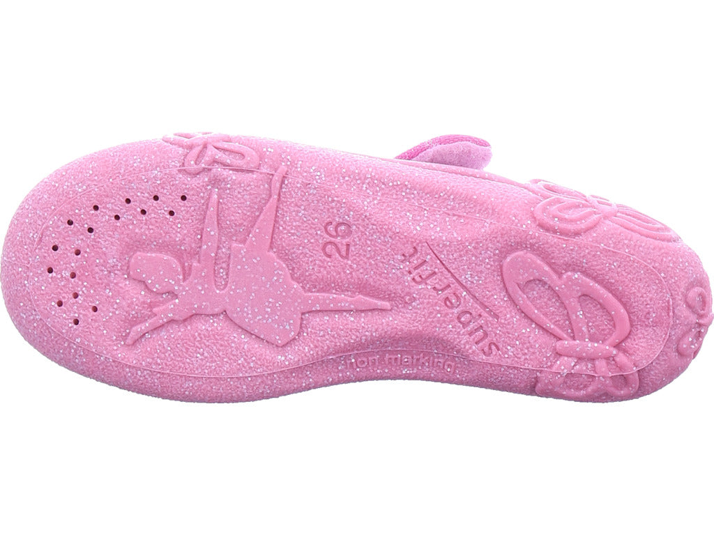 Superfit Girls' Slipper Slipper Textile \ Belinda in pink