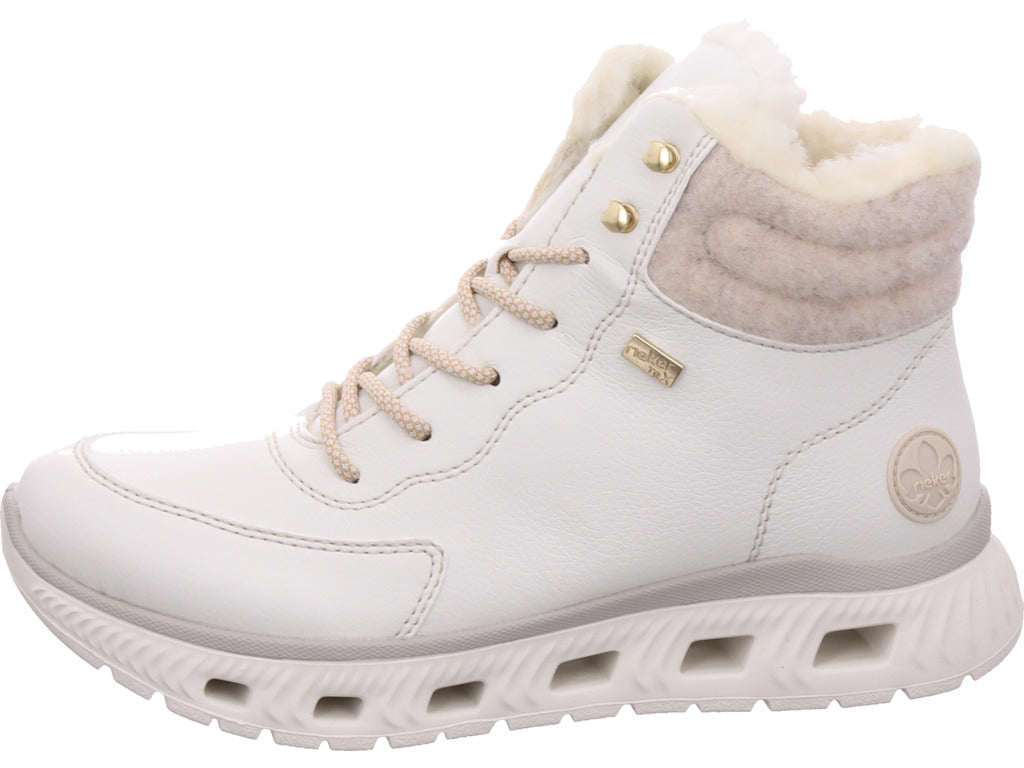 Dámské kotníkové boty Rieker Hwk Dámské kotníkové boty v bílé barvě