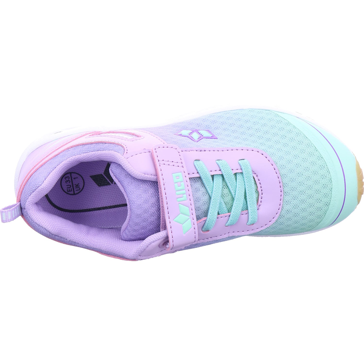 Dívčí sportovní bota Lico Barney Vs v zelené barvě