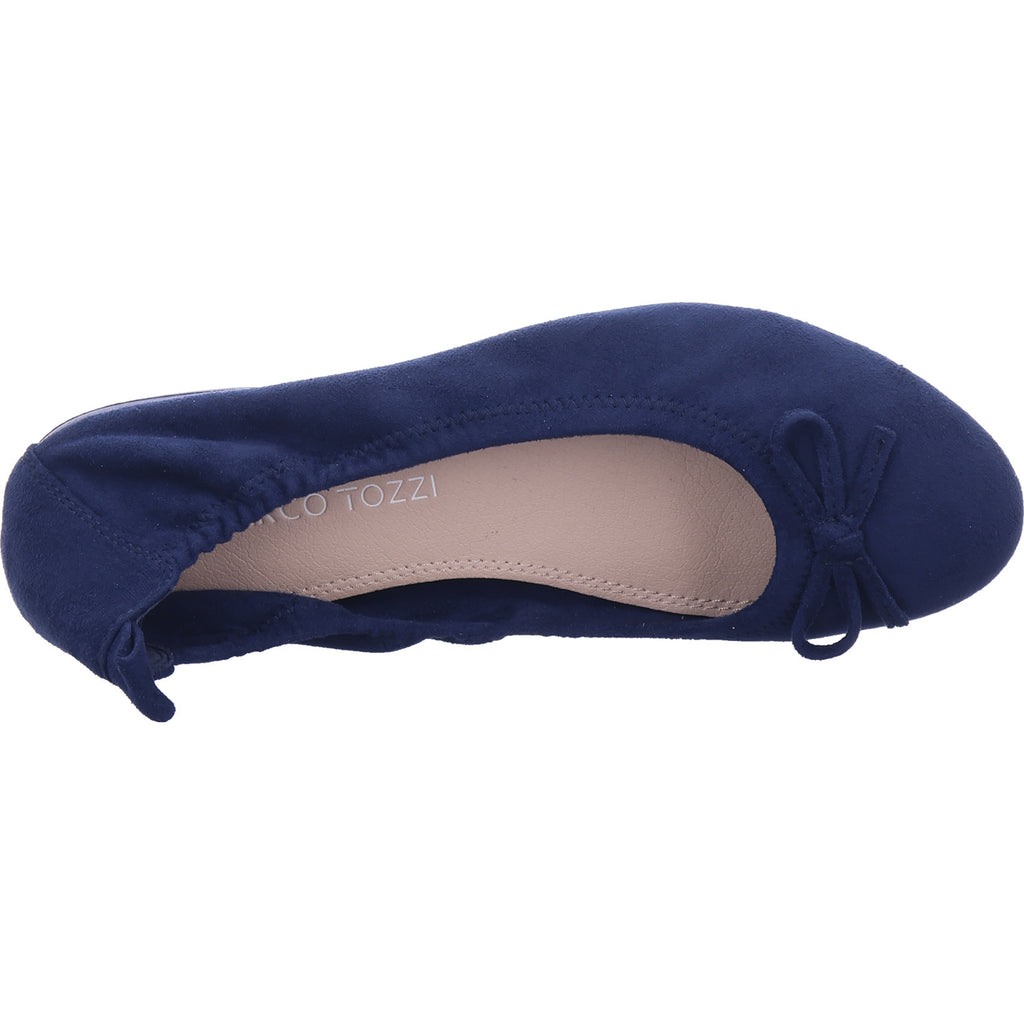 Marco Tozzi women's ballerina shoes in blue