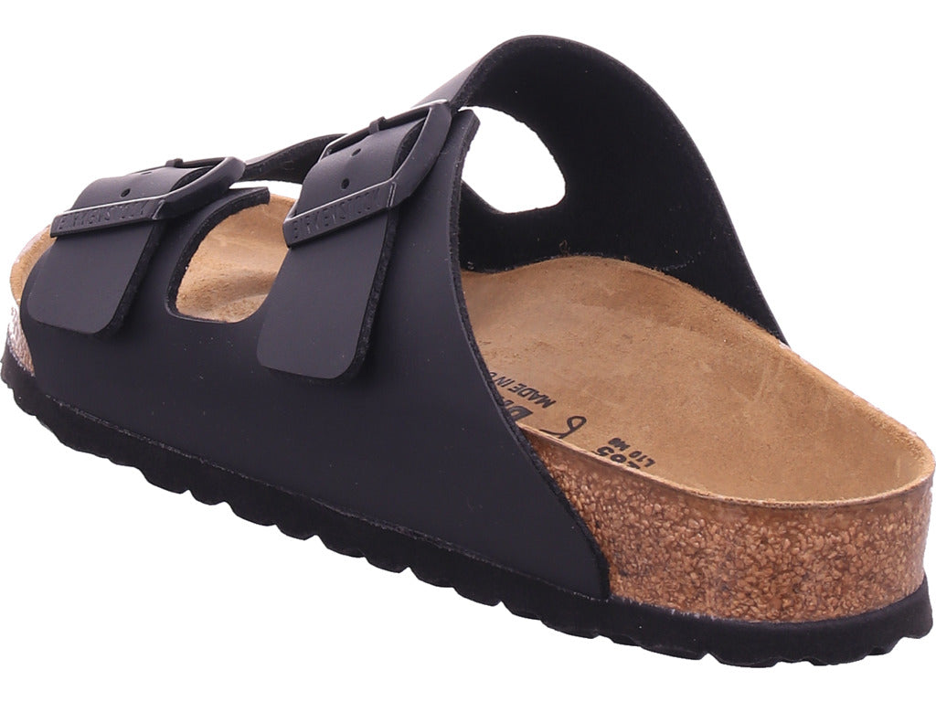 Birkenstock Men's Deep Footbed Sandal in Black
