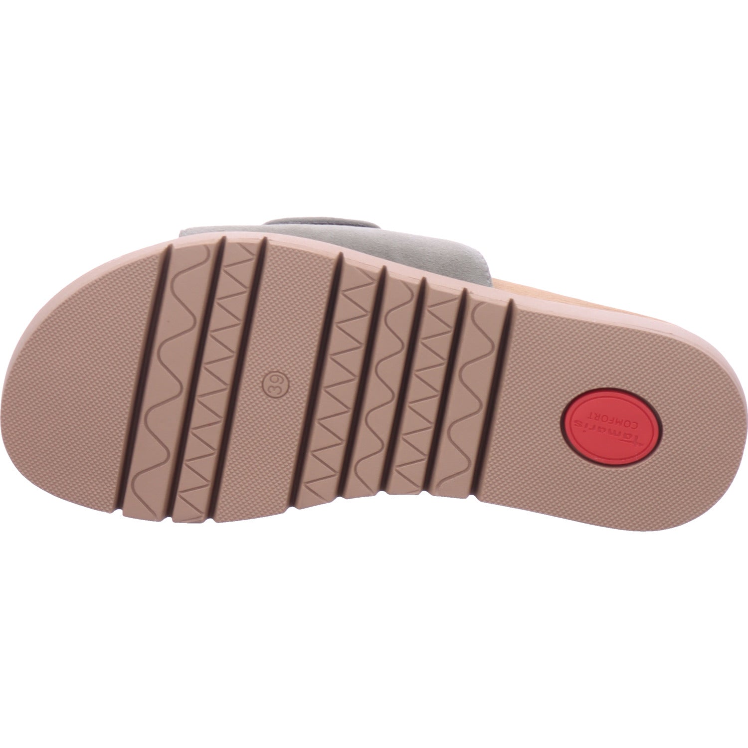 Tamaris Comfort Dámské pantofle zelené
