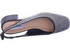 Steve madden Dámské lodičky Smitten Sandal Rhinestone v černé barvě