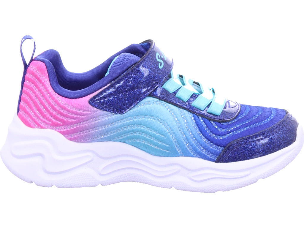 SKECHERS Girls' Wavy Beams Sneakers in Blue