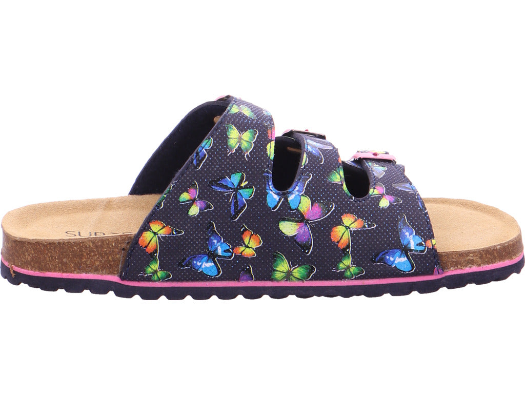 Indigo Mule Deep Footbed Mules in Blue
