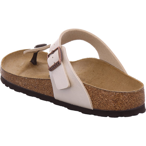 Birkenstock Damen Pantolette Gizeh Birko-Flor in weiß