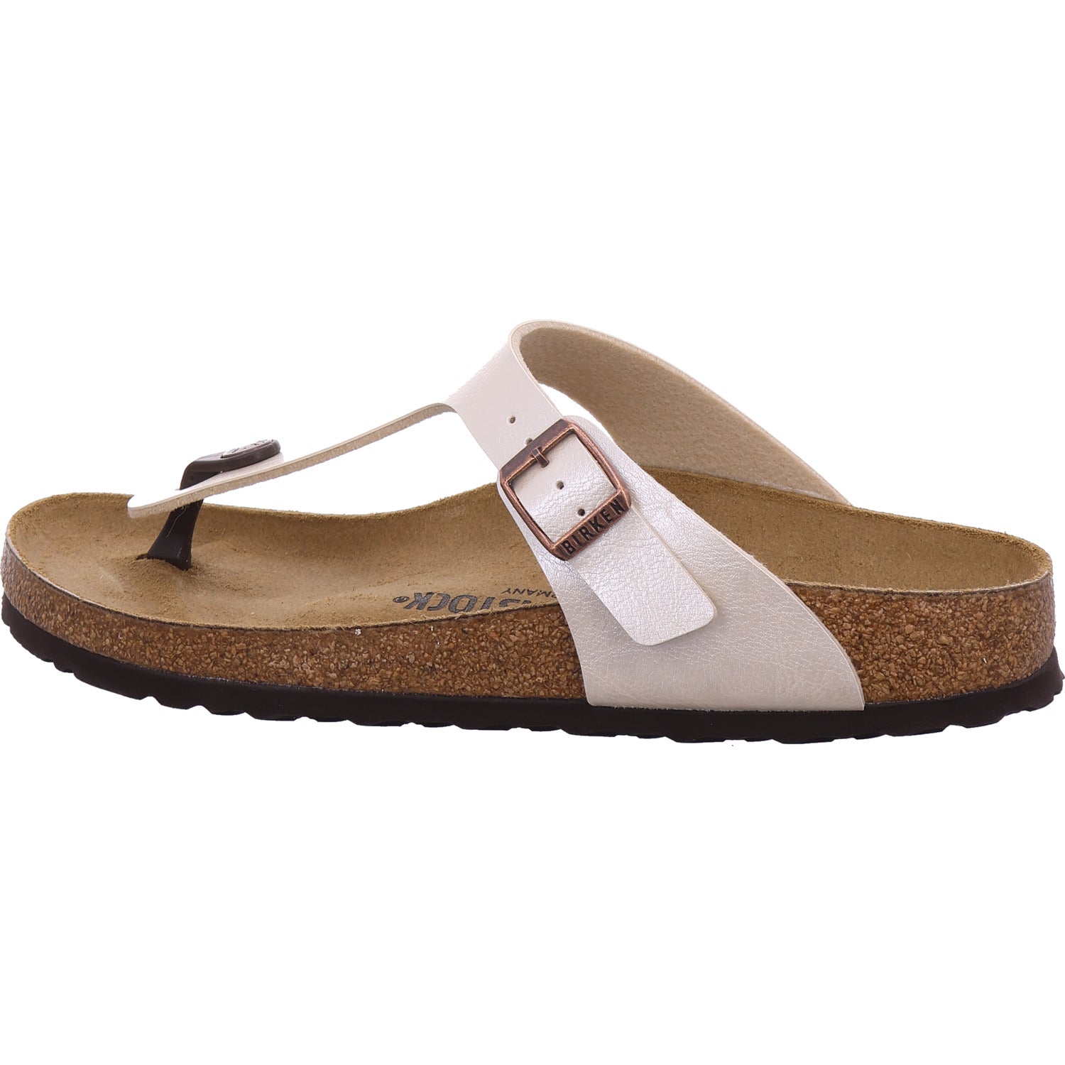Birkenstock Damen Pantolette Gizeh Birko-Flor in weiß
