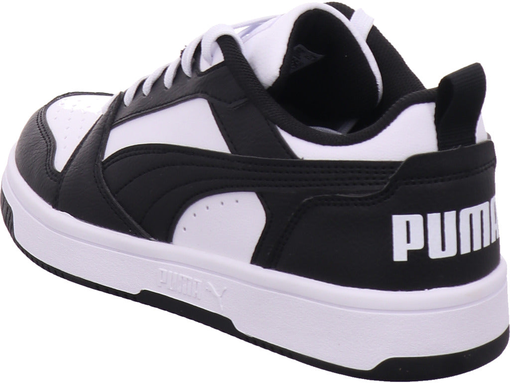 Puma boys' low-top shoe Rebouns V6 Lo Jr in black