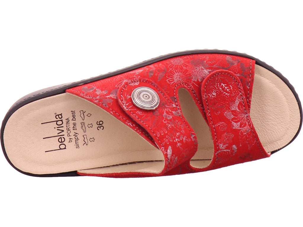 Portina Women's Mules in Red