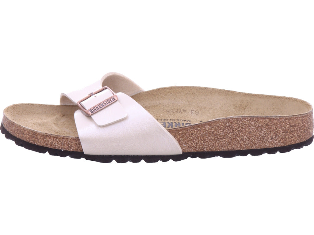 Birkenstock Madrid Birko Flor v bílé barvě