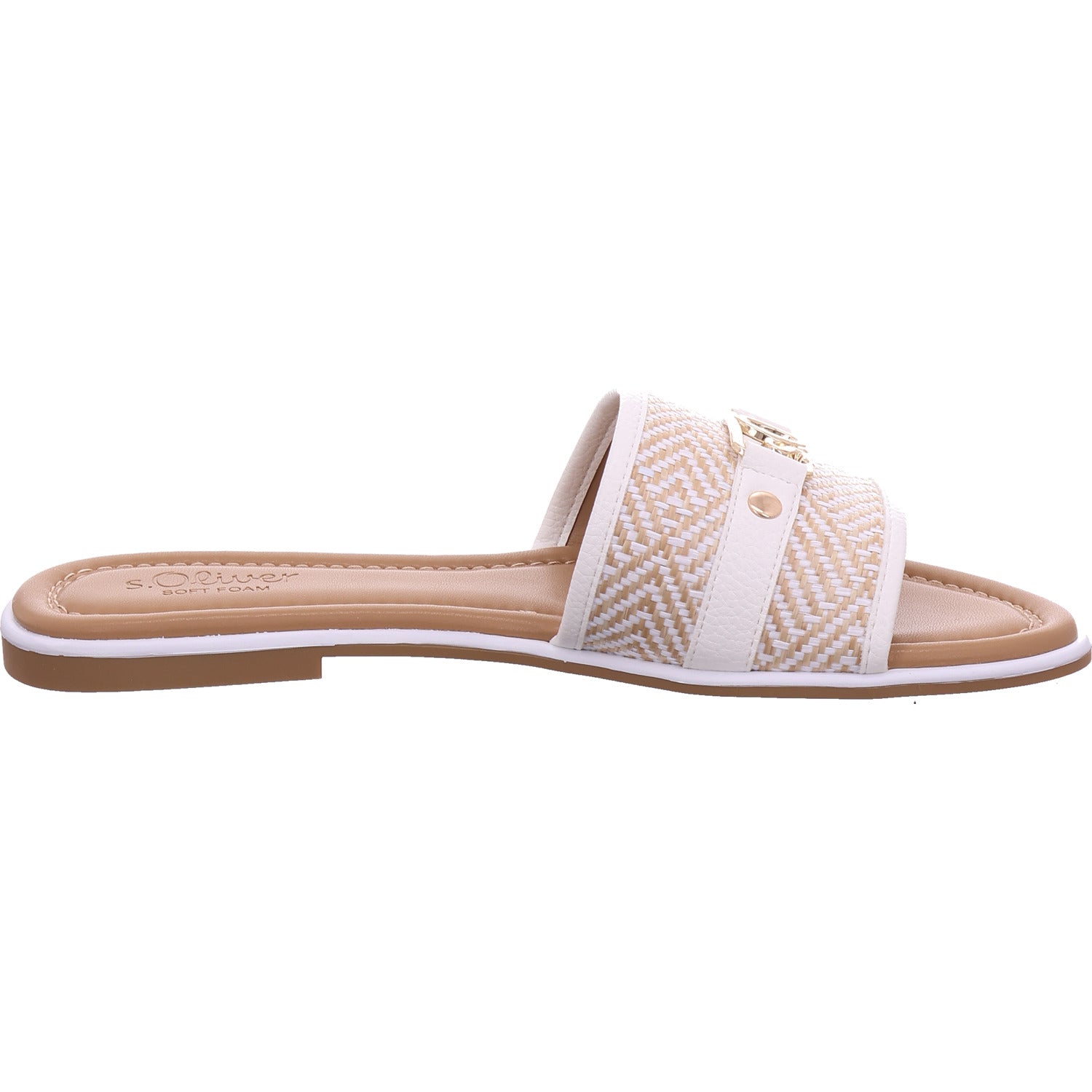 s.Oliver Damen Pantolette  in weiß