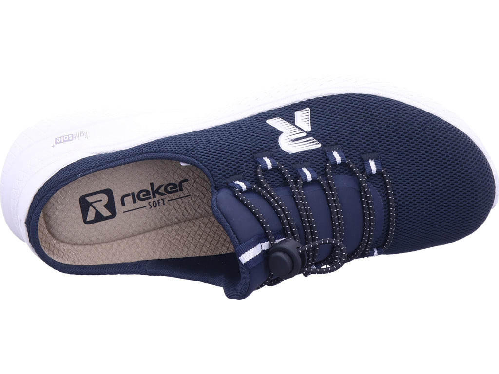 Rieker Damen Sabot Fsk Damen Halbschuhe in blau