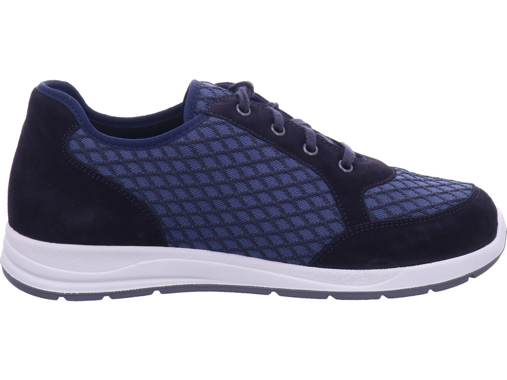 Varomed Herren Halbschuh Autin Schnürschuh Weite K in blau