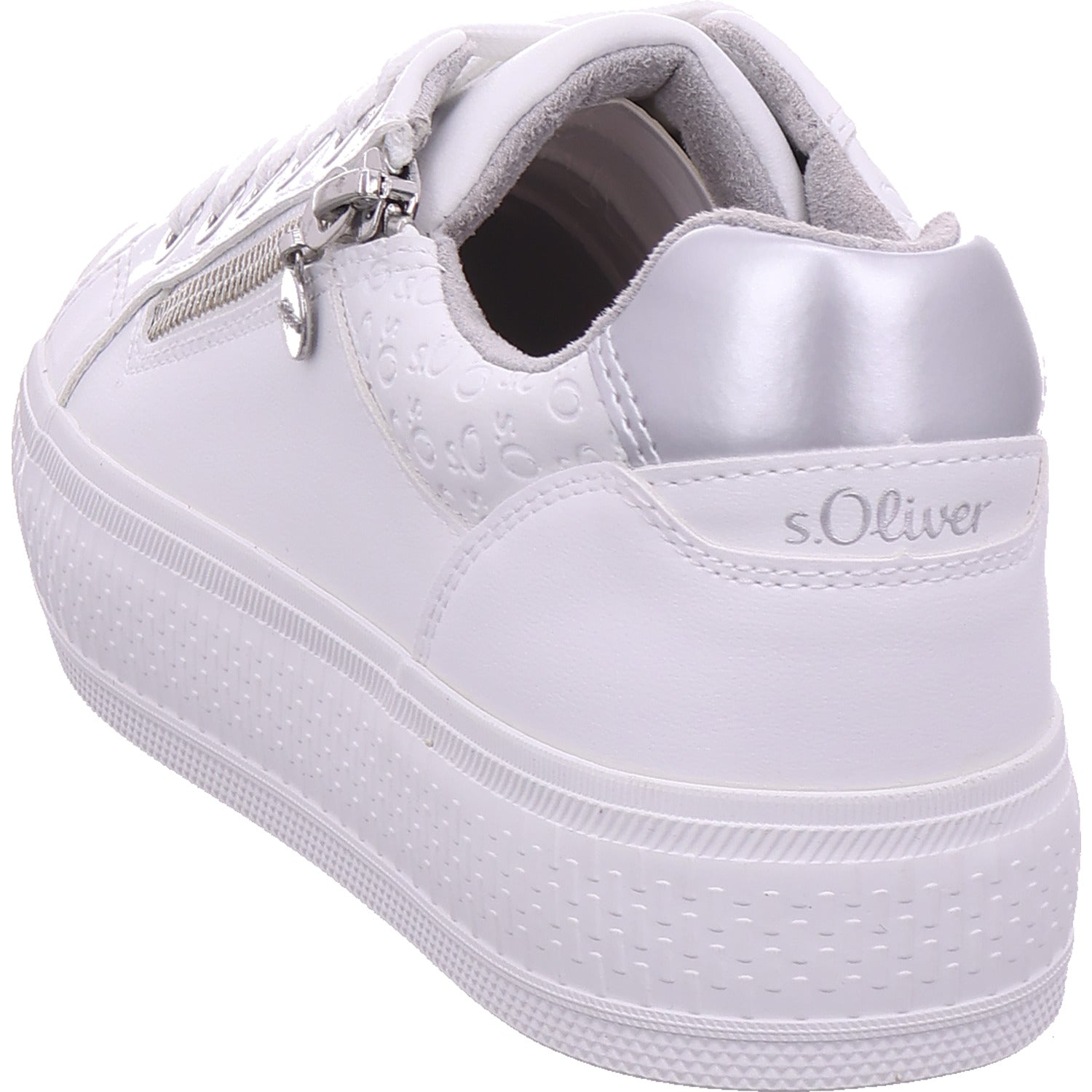 s.Oliver women's sneakers in white