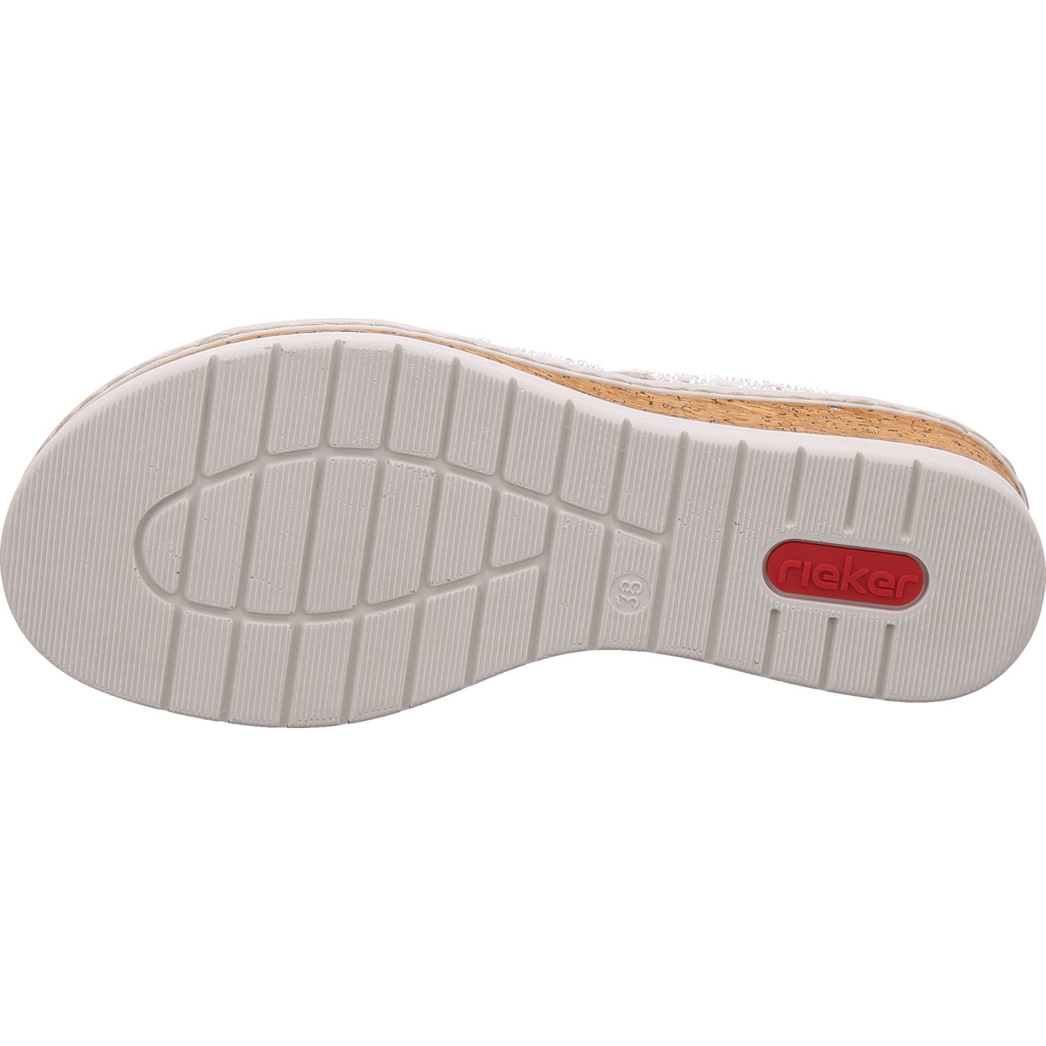 Rieker Damen Pantolette  in weiß