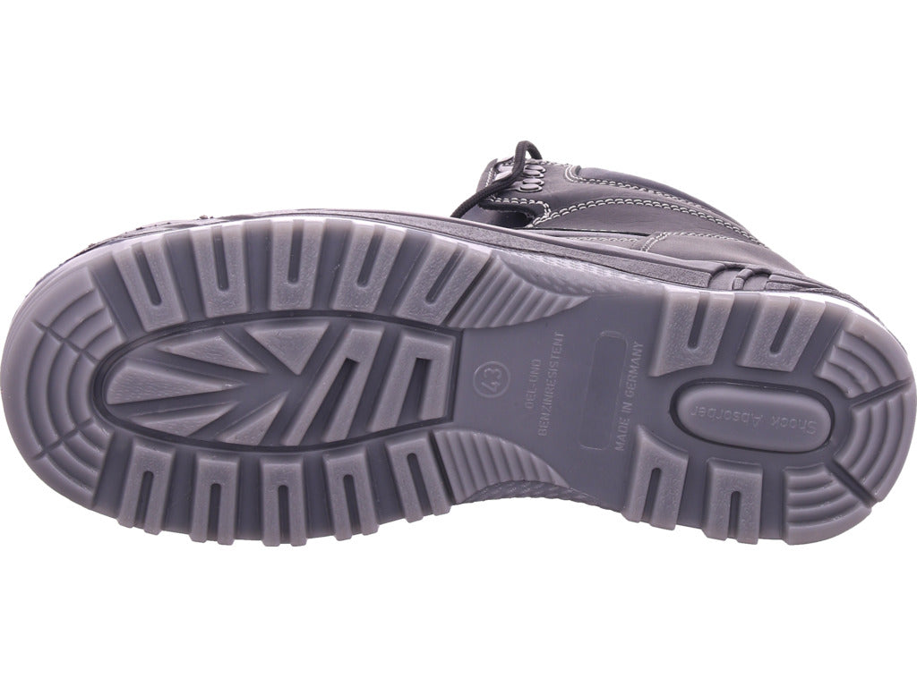 Leopard Herren Arbeitsschuh Sicherheitsknöchelstiefel S3 in schwarz