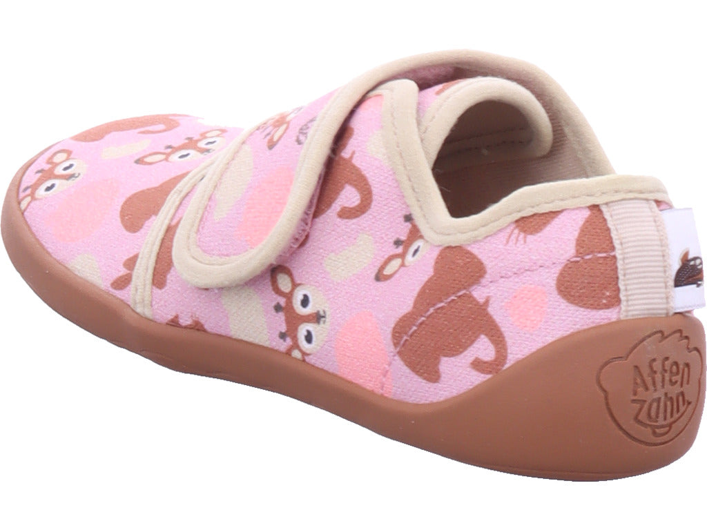 Dívčí bavlněné pantofle Affenzahn, design jelena Movy, zdarma