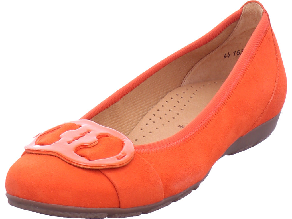 Gabor Women's Ballerinas in Orange